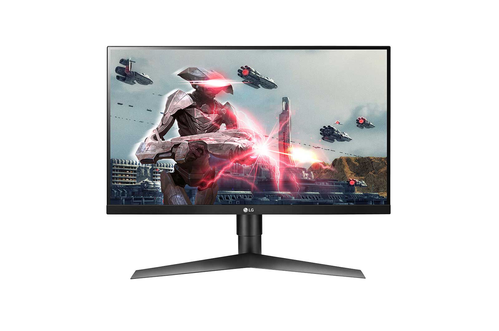 Front view of LG 27GL63T-B.AUS 27 Inch UltraGear™ Full HD IPS Gaming Monitor with G-Sync® Compatibility 27GL63T-B