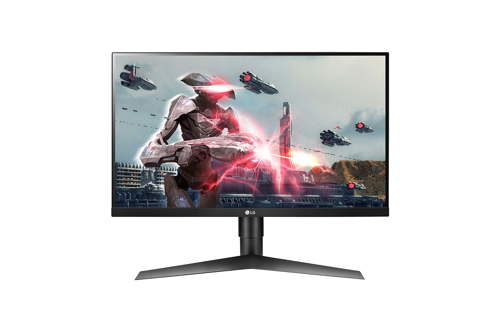 Front view of 27” 144Hz 1ms MBR IPS Gaming Monitor with G-Sync® Compatible 27GL650F-B