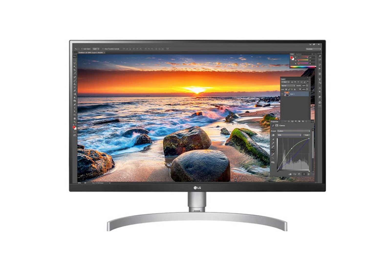 Front view of 27&#34; Class 4K UHD IPS LED Monitor with HDR 10 (27&#34; Diagonal) 27UK850-W