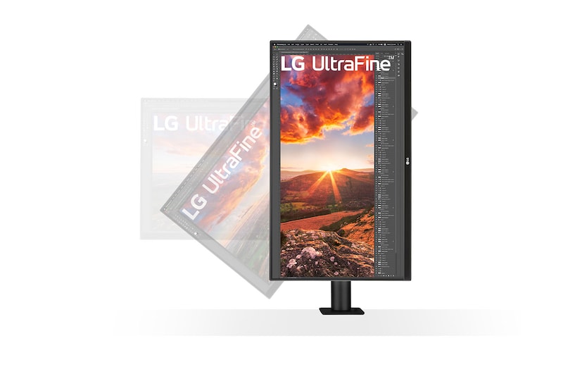 LG 27" UHD 4K Ergo IPS Monitor with USB Type-C™, 27UN880-B