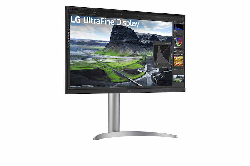 LG 27” UHD 4K Nano IPS Black Display with 2000:1 Contrast Ratio, 27UQ850-W