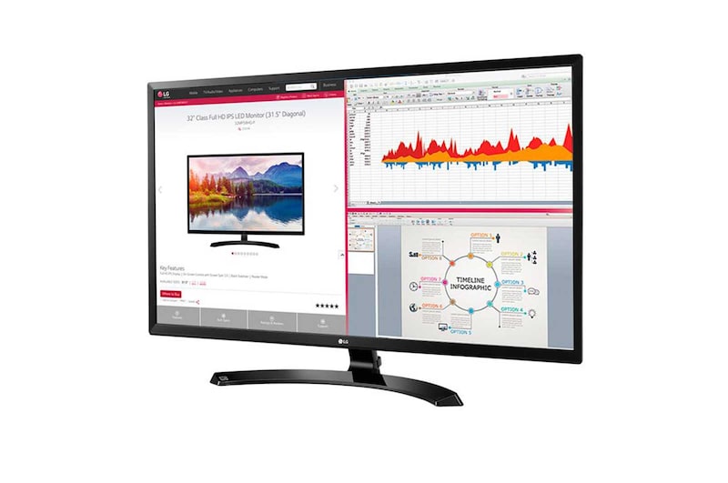 LG 32'' Class Full HD IPS LED Monitor (31.5'' Diagonal), 32MA70HY-P