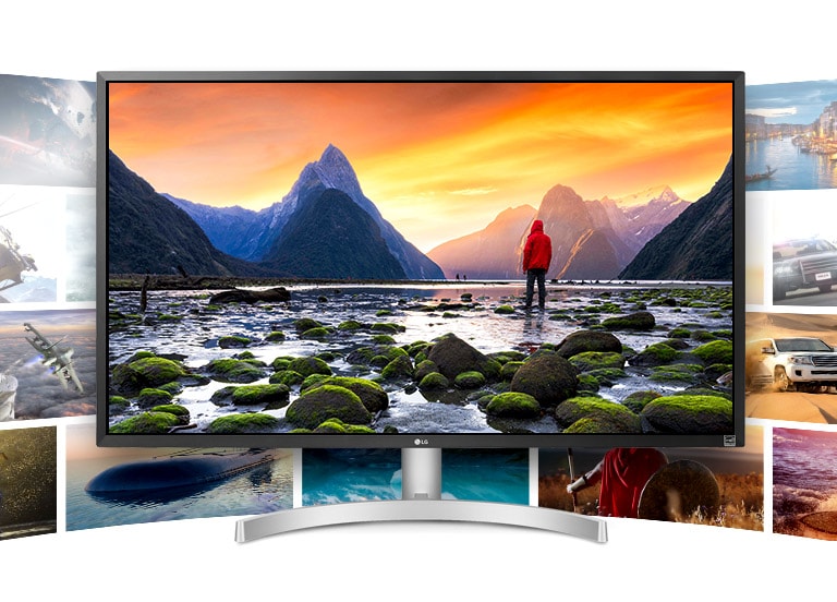LG UHD 4K display offering exceptional clarity, detail and performance for various contents