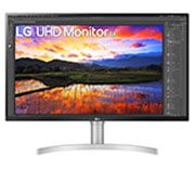 Front view of UHD monitor with model name 34un650