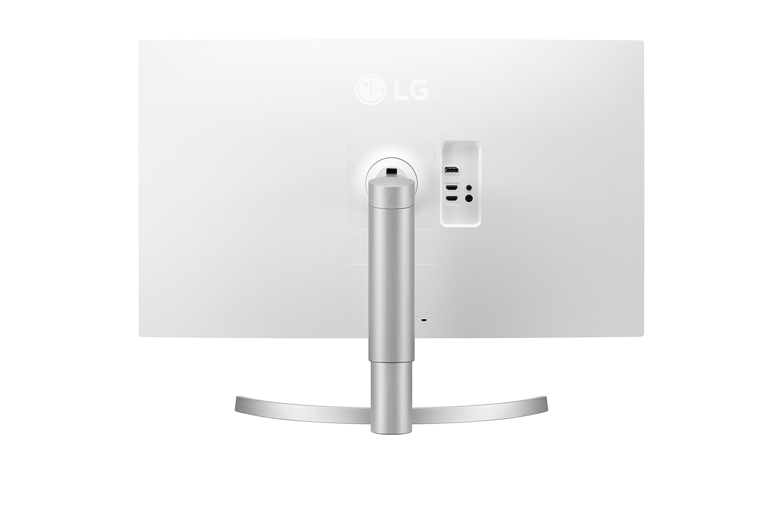 Back view of UHD monitor with model name 34un650