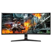 Front view of 34” 21:9 Gaming Monitor with G-Sync<sup>®</sup> Compatible 34GL750-B