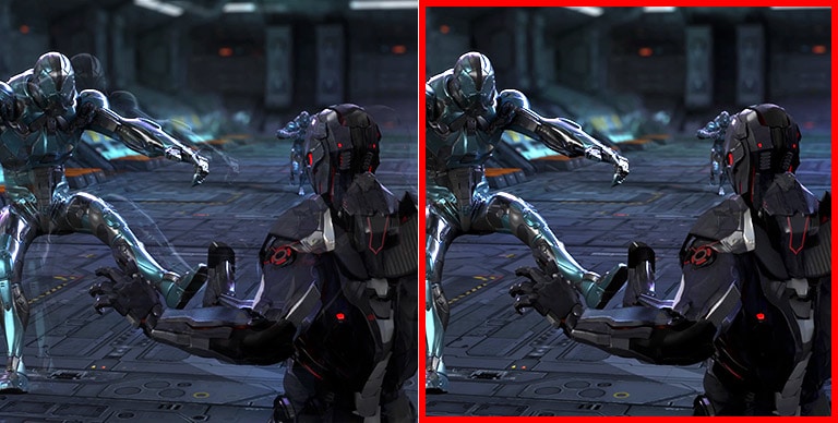 comparison of the afterimage with IPS 5ms and IPS 1ms