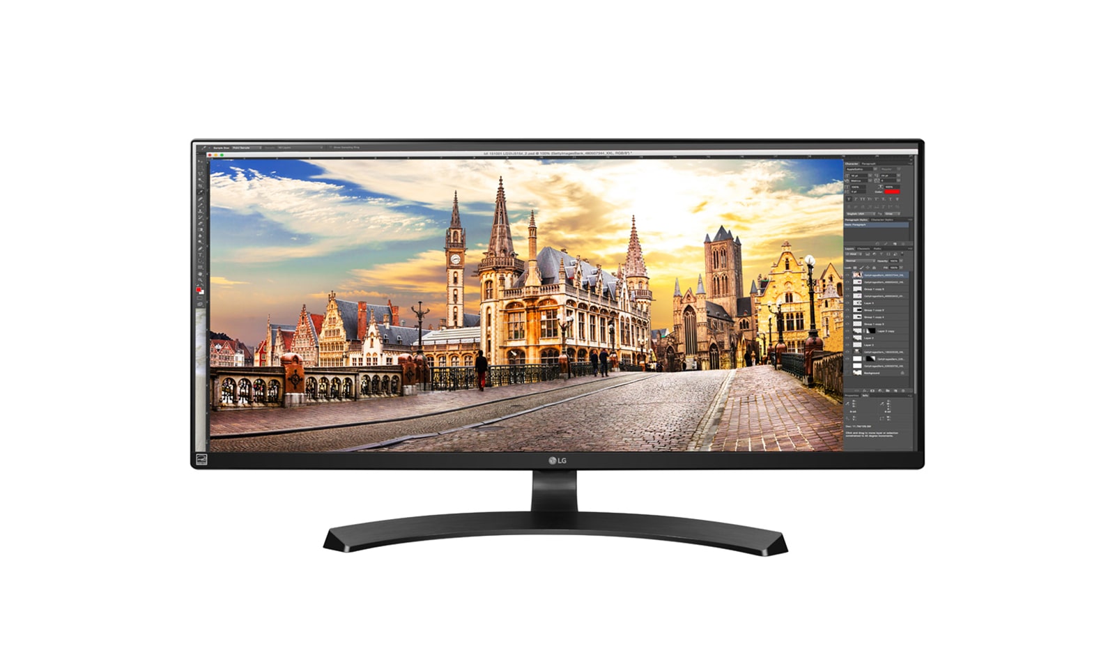 Front view of Ultimate Gaming Experience 21:9 UltraWide™ FHD IPS Monitor 34UM68-P