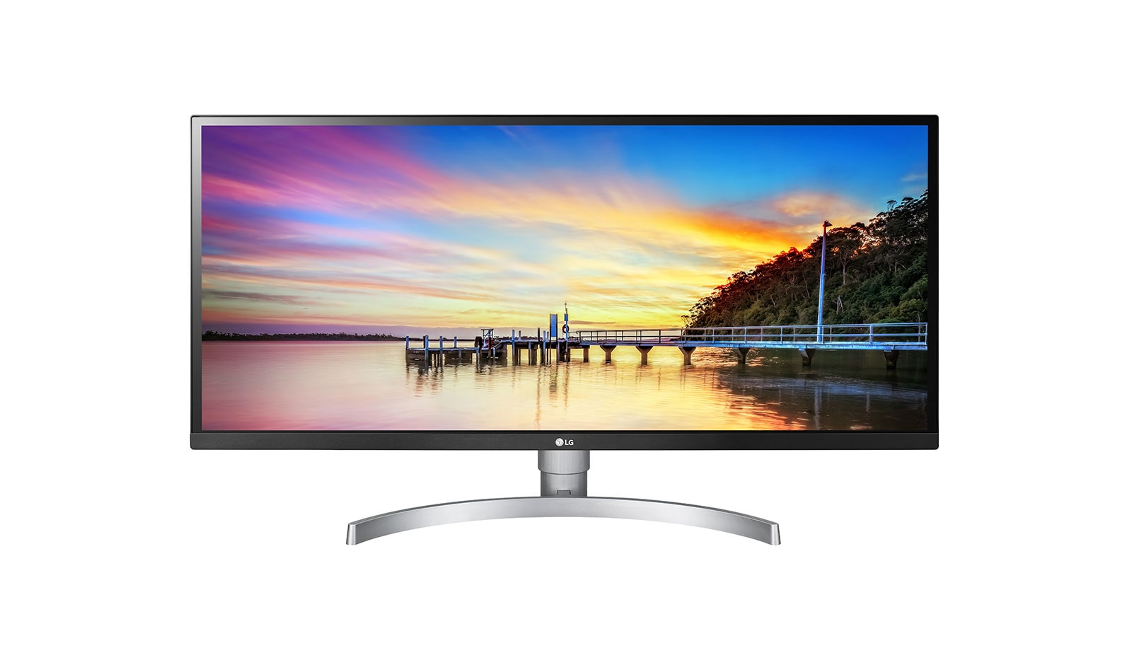 Front view of 34&#34; Class 21:9 UltraWide® Full HD IPS LED Monitor with HDR 10 (34&#34; Diagonal) 34WK650-W