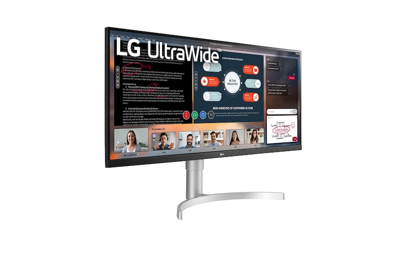 LG 34" UltraWide™ Full HD (2560x1080) HDR IPS Monitor, 34WN650-W