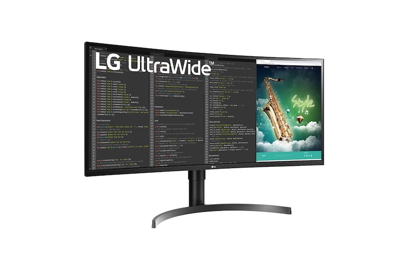 LG 35'' Curved UltraWide QHD HDR Monitor with FreeSync™, 35WN65C-B