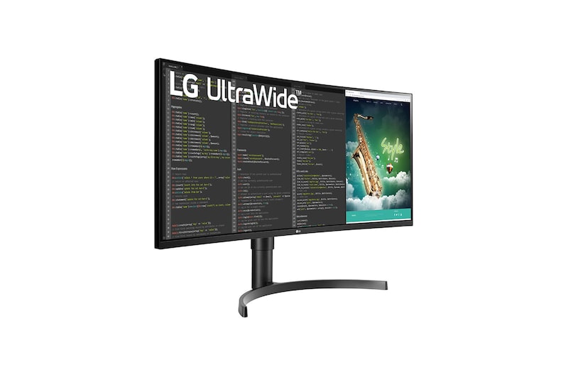 LG 35'' Curved UltraWide QHD HDR Monitor with FreeSync™, 35WN65C-B