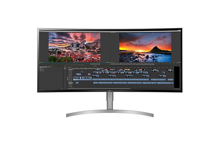 Front view of 38&#34; Class 21:9 UltraWide® WQHD&#43; IPS Curved LED Monitor (37.5&#34; Diagonal) 38WK95C-W