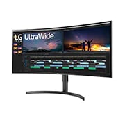 LG 38" UltraWide™ QHD+ (3840 x 1600) Curved HDR IPS Monitor, 38WN75C-B