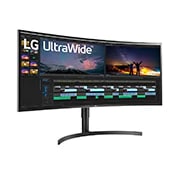 LG 38" UltraWide™ QHD+ (3840 x 1600) Curved HDR IPS Monitor, 38WN75C-B