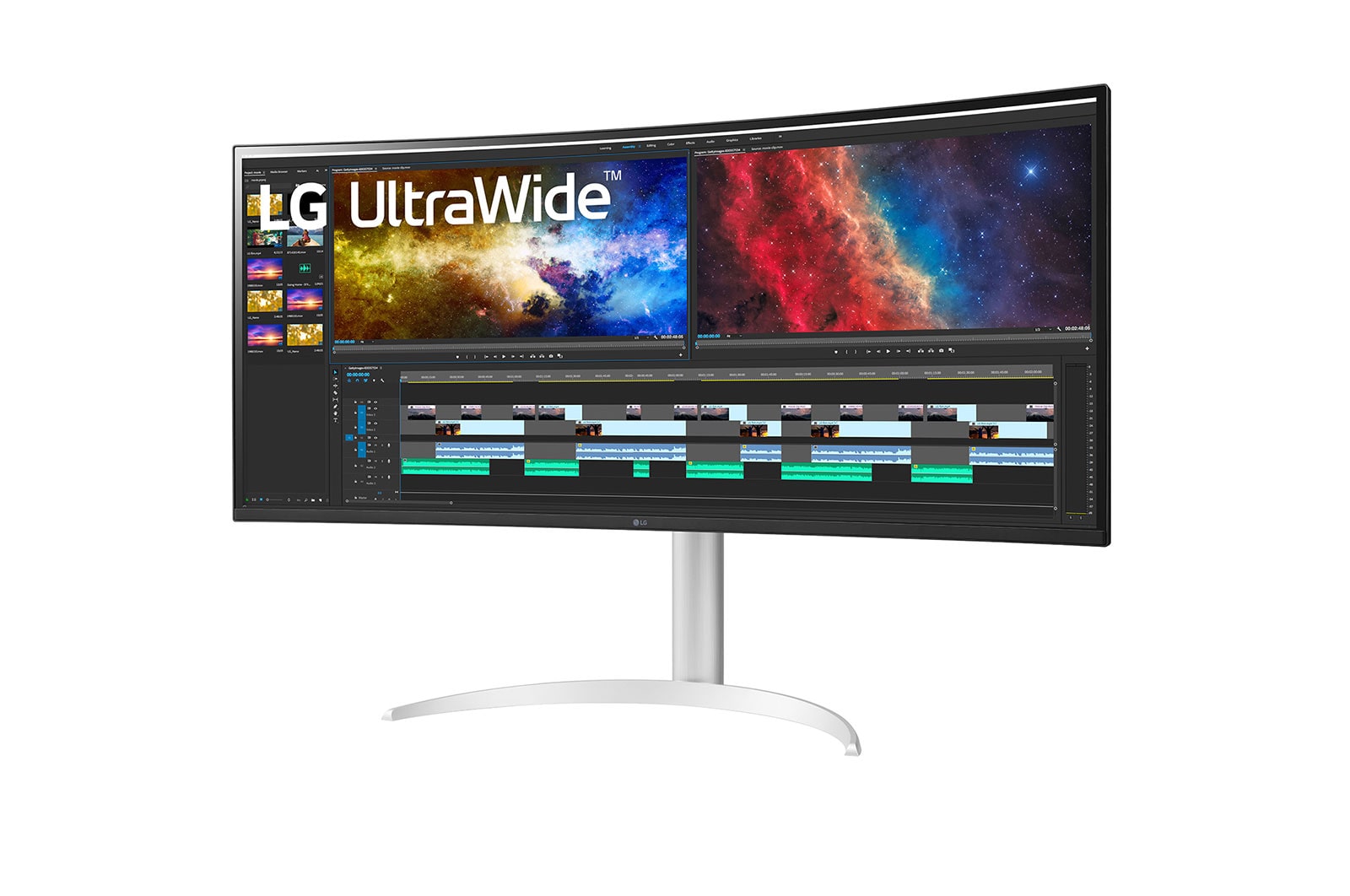 LG 37.5" 21:9 Curved UltraWide™ QHD+ (3840x1600) Monitor, 38WP85C-W