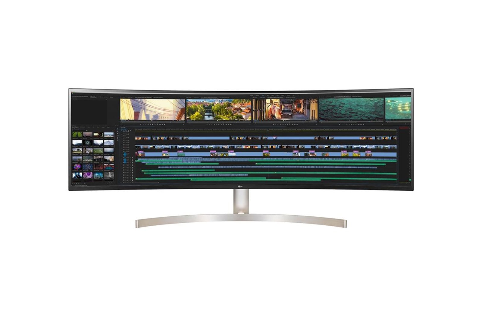 LG 49WL95C-W 49 Inch 32:9 UltraWide Dual QHD IPS Curved LED Monitor with HDR 10, 49WL95C-WY