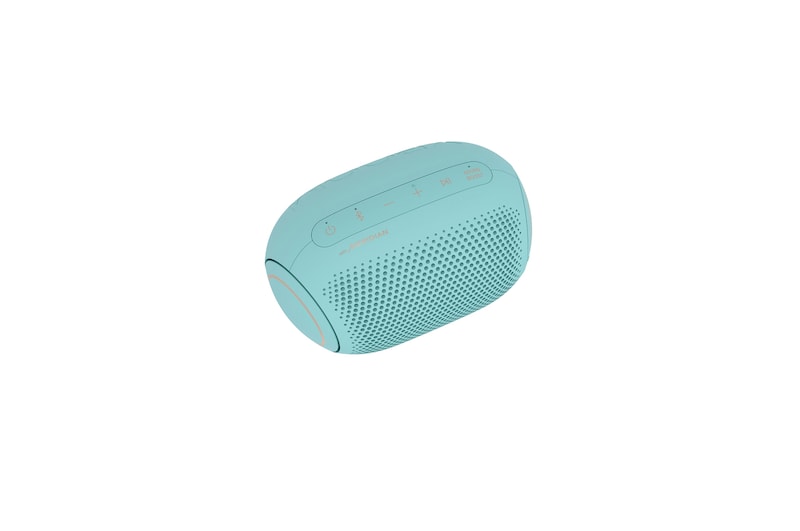 30 degrees to the left top-down view of LG XBOOM Go.