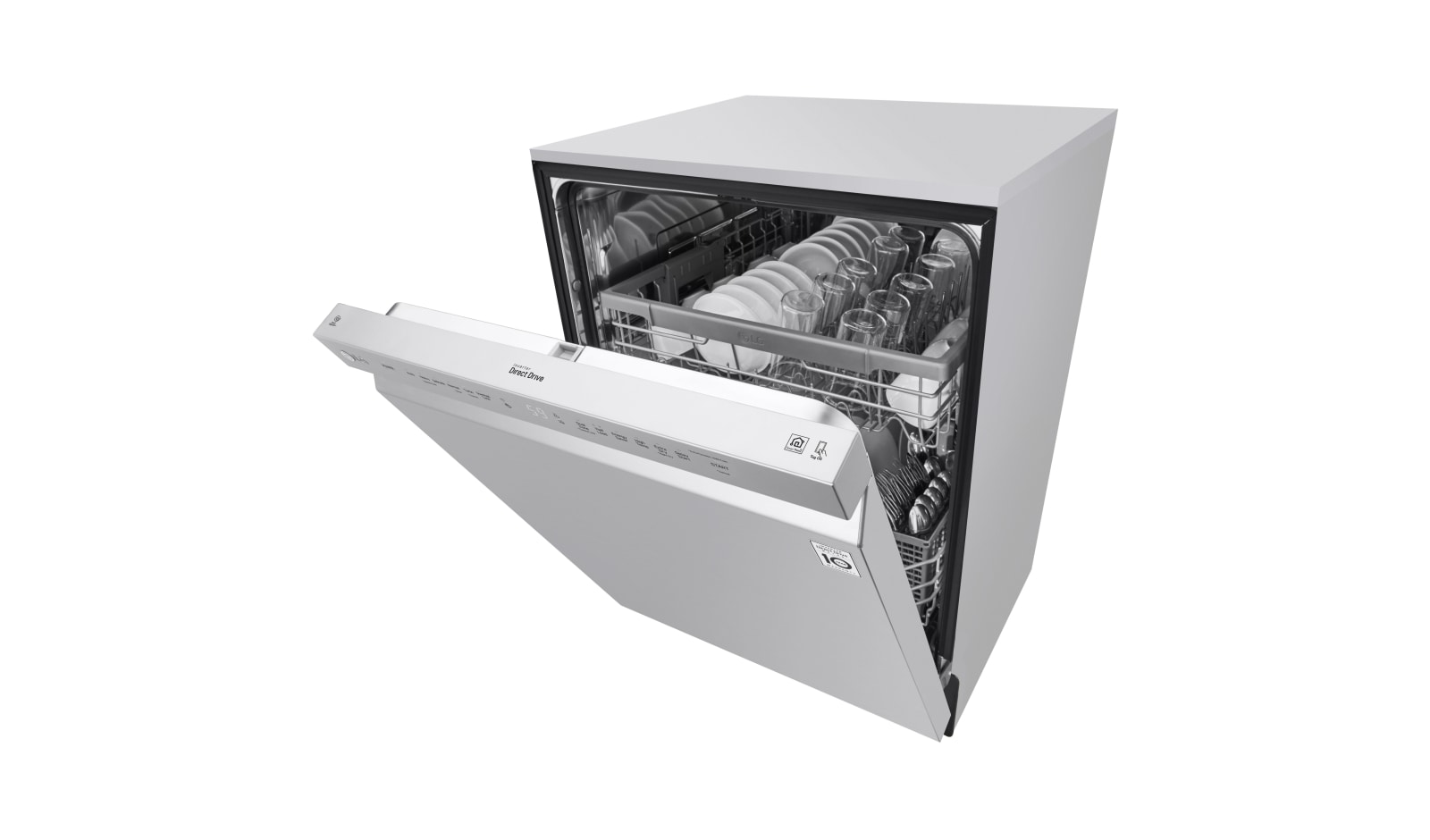 LG Front Control Dishwasher with QuadWash™ and EasyRack™ Plus, LDF5545ST