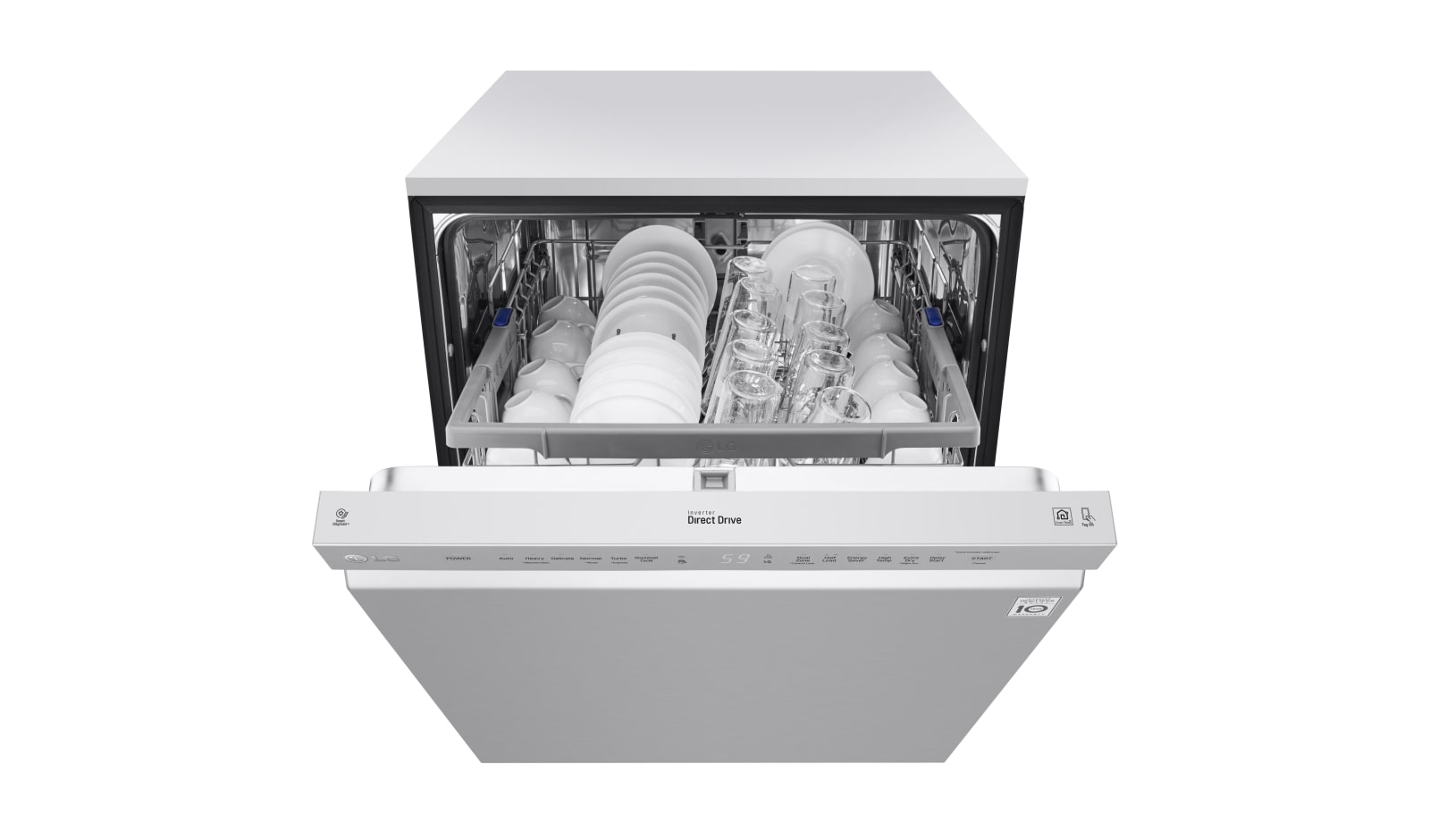 LG Front Control Dishwasher with QuadWash™ and EasyRack™ Plus, LDF5545ST