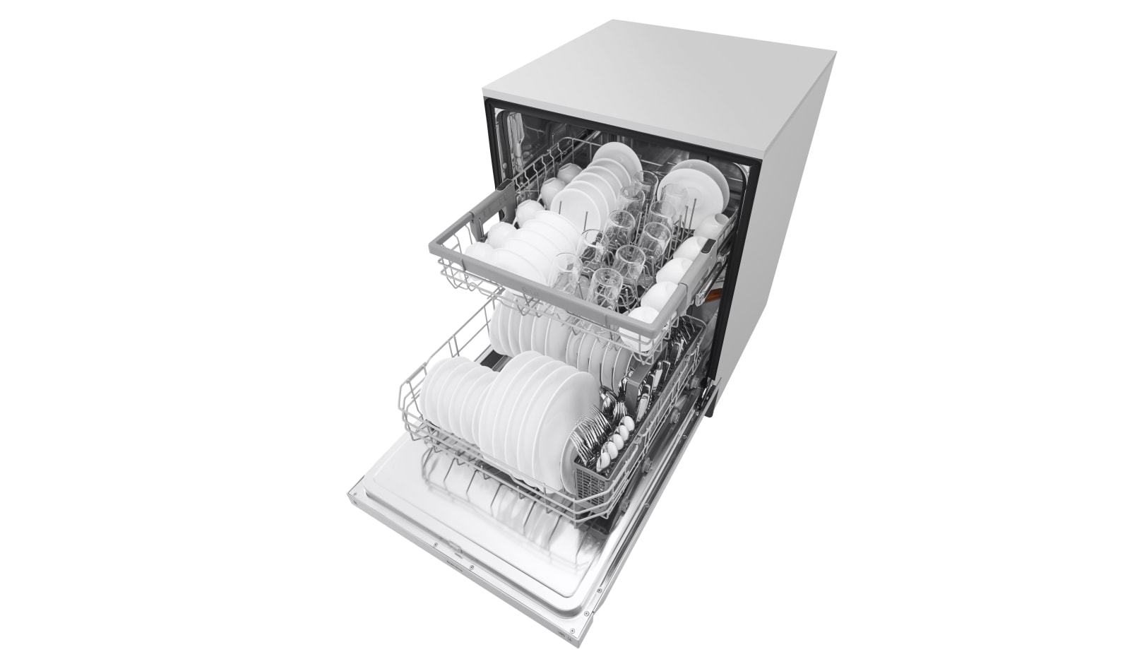LG Front Control Dishwasher with QuadWash™ and EasyRack™ Plus, LDF5545ST