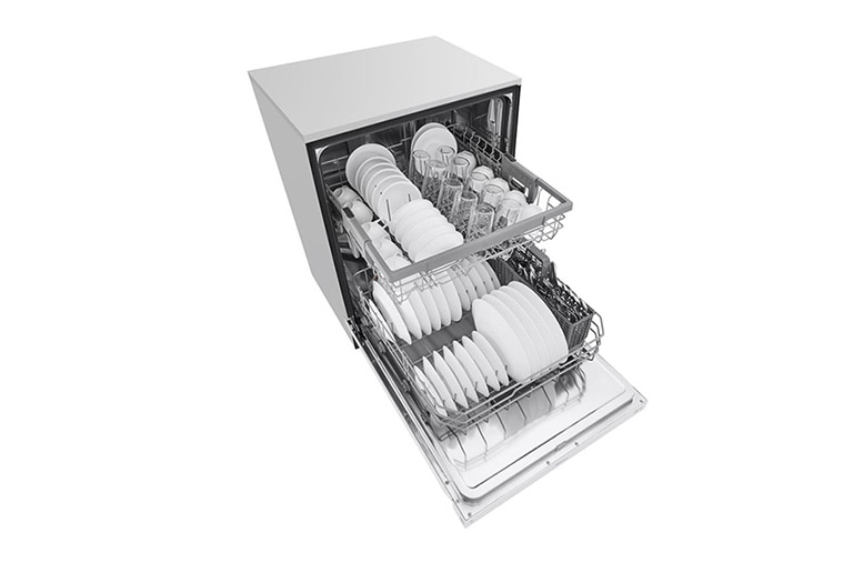 LG Front Control Dishwasher with QuadWash™ and EasyRack™ Plus, LDF5545WW
