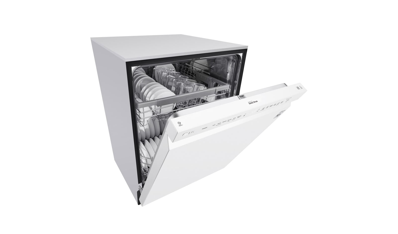 LG Front Control Dishwasher with QuadWash™ and EasyRack™ Plus, LDF5545WW