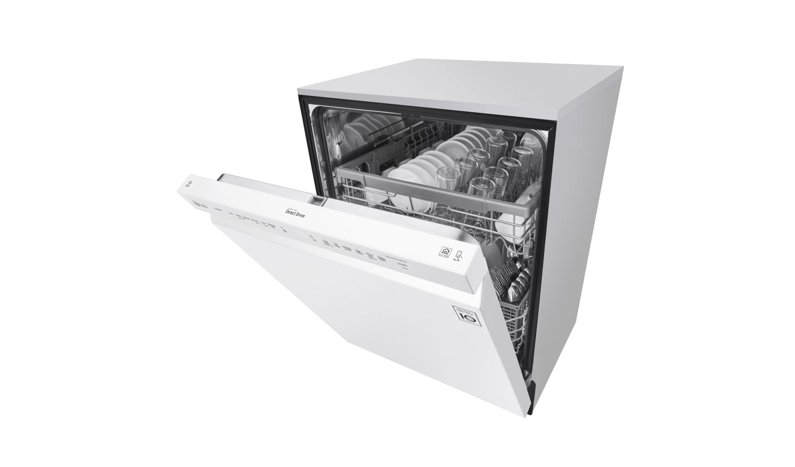 LG Front Control Dishwasher with QuadWash™ and EasyRack™ Plus, LDF5545WW