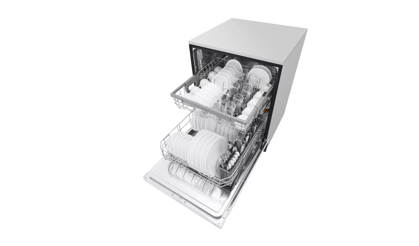 LG Front Control Dishwasher with QuadWash™ and EasyRack™ Plus, LDF5545WW