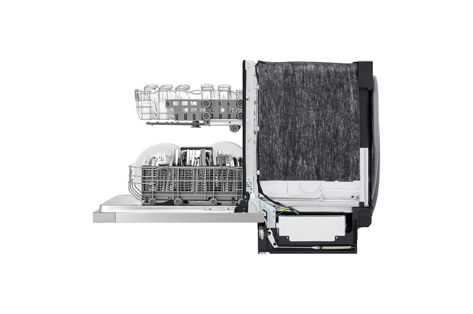 LG Front Control Dishwasher with LoDecibel Operation and Dynamic Dry™, LDFC2423V