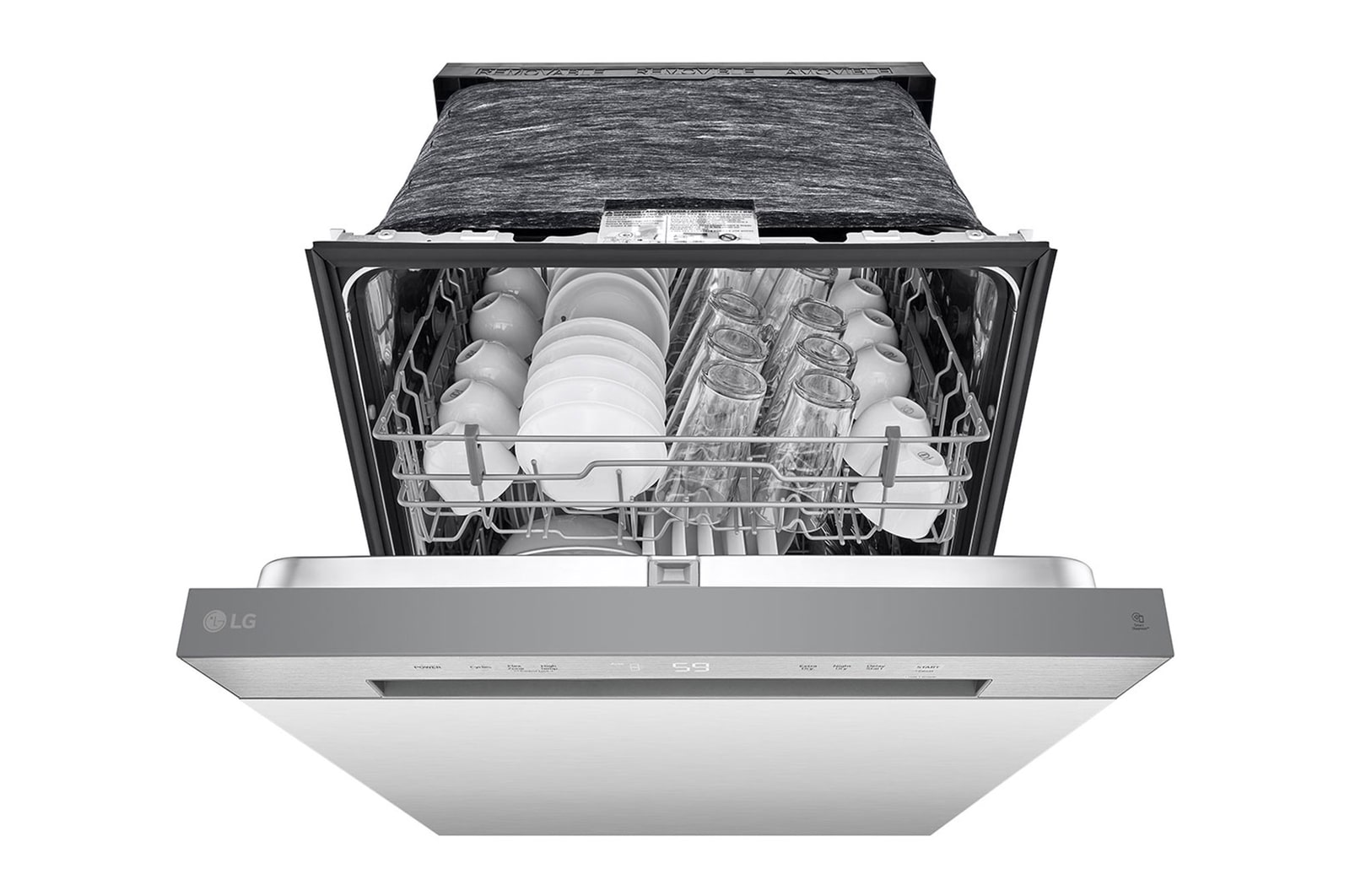 LG Front Control Dishwasher with LoDecibel Operation and Dynamic Dry™, LDFC2423V