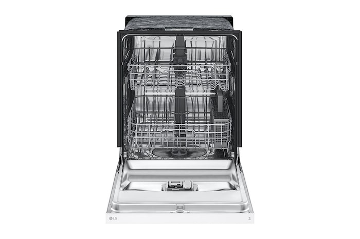 LG 24" Stainless Tub & Dynamic Dry™ 52 dB, Front Control, White, LG Dishwasher, LDFC2423W