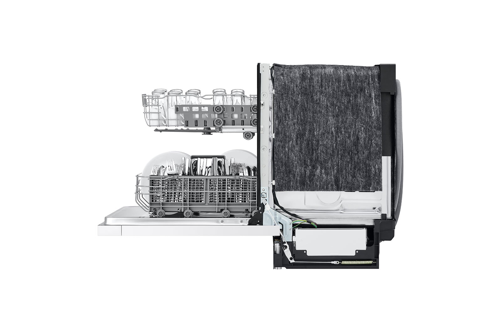 LG Front Control Dishwasher with LoDecibel Operation and Dynamic Dry™, LDFC2423W