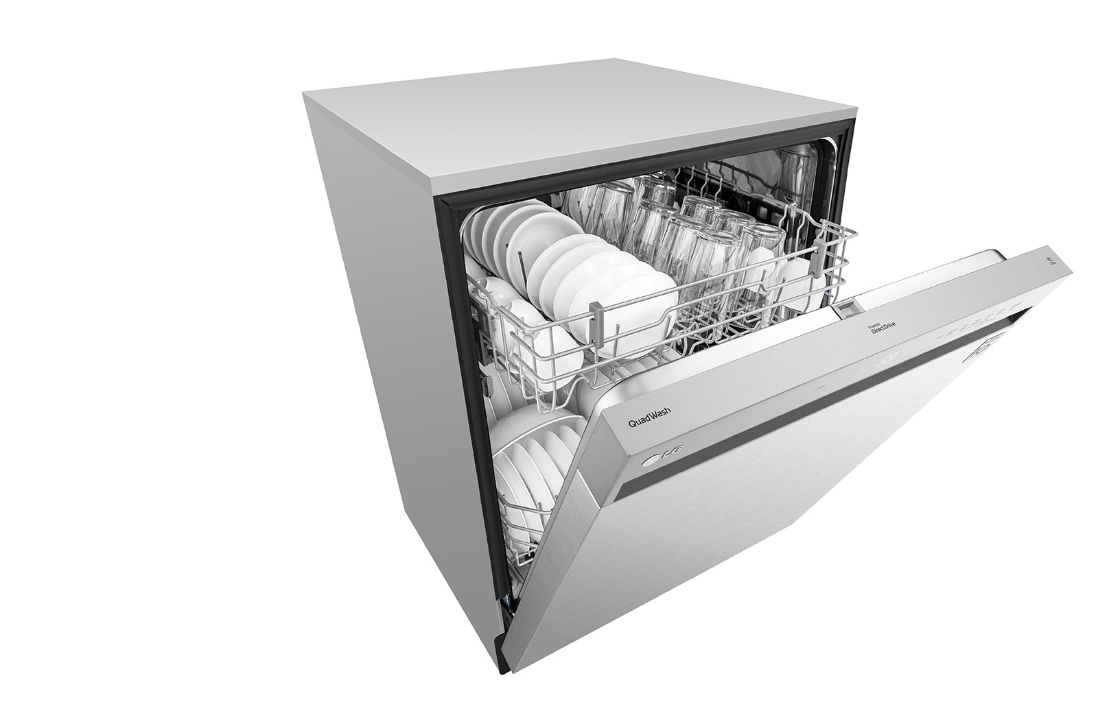 LG Front Control Dishwasher with QuadWash® and EasyRack® Plus, LDFN3432T