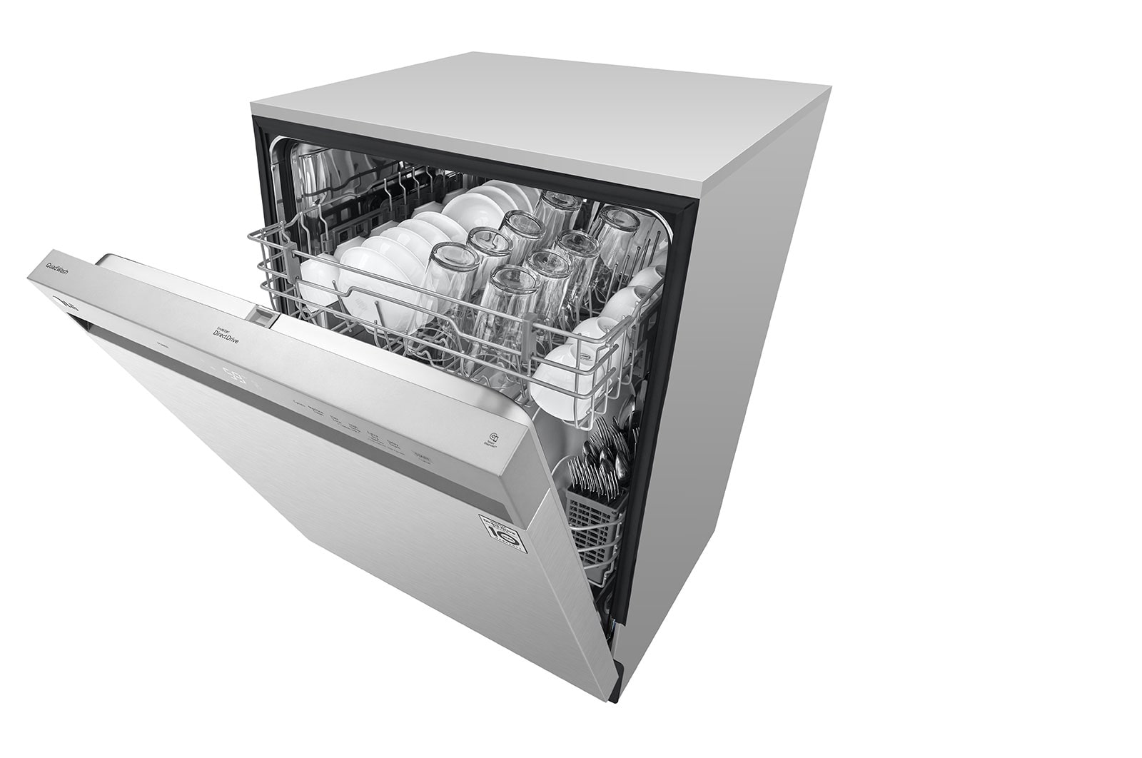 LG Front Control Dishwasher with QuadWash® and EasyRack® Plus, LDFN3432T