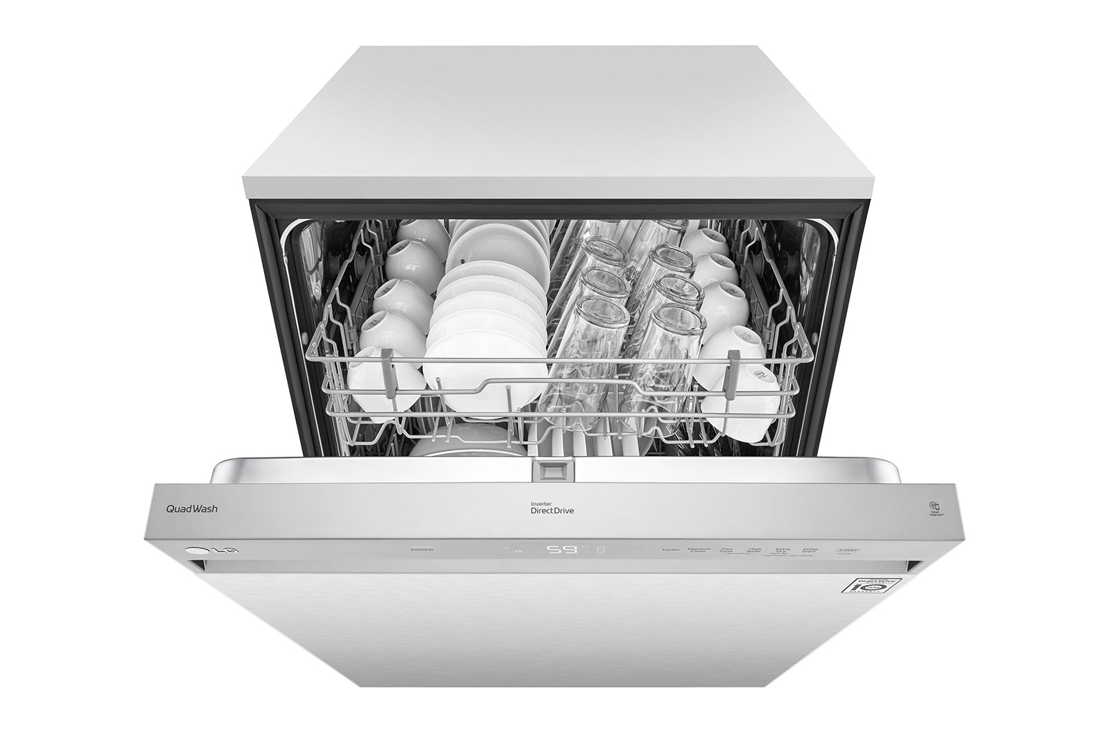 LG Front Control Dishwasher with QuadWash® and EasyRack® Plus, LDFN3432T
