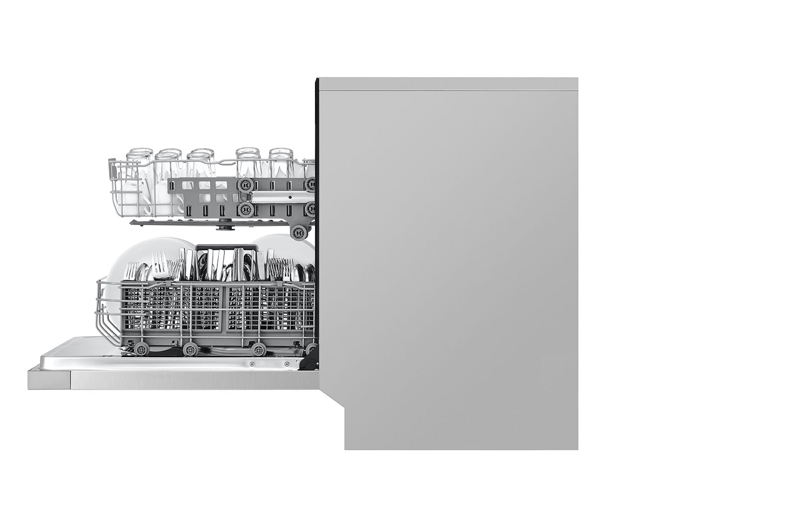 LG Front Control Dishwasher with QuadWash® and EasyRack® Plus, LDFN3432T
