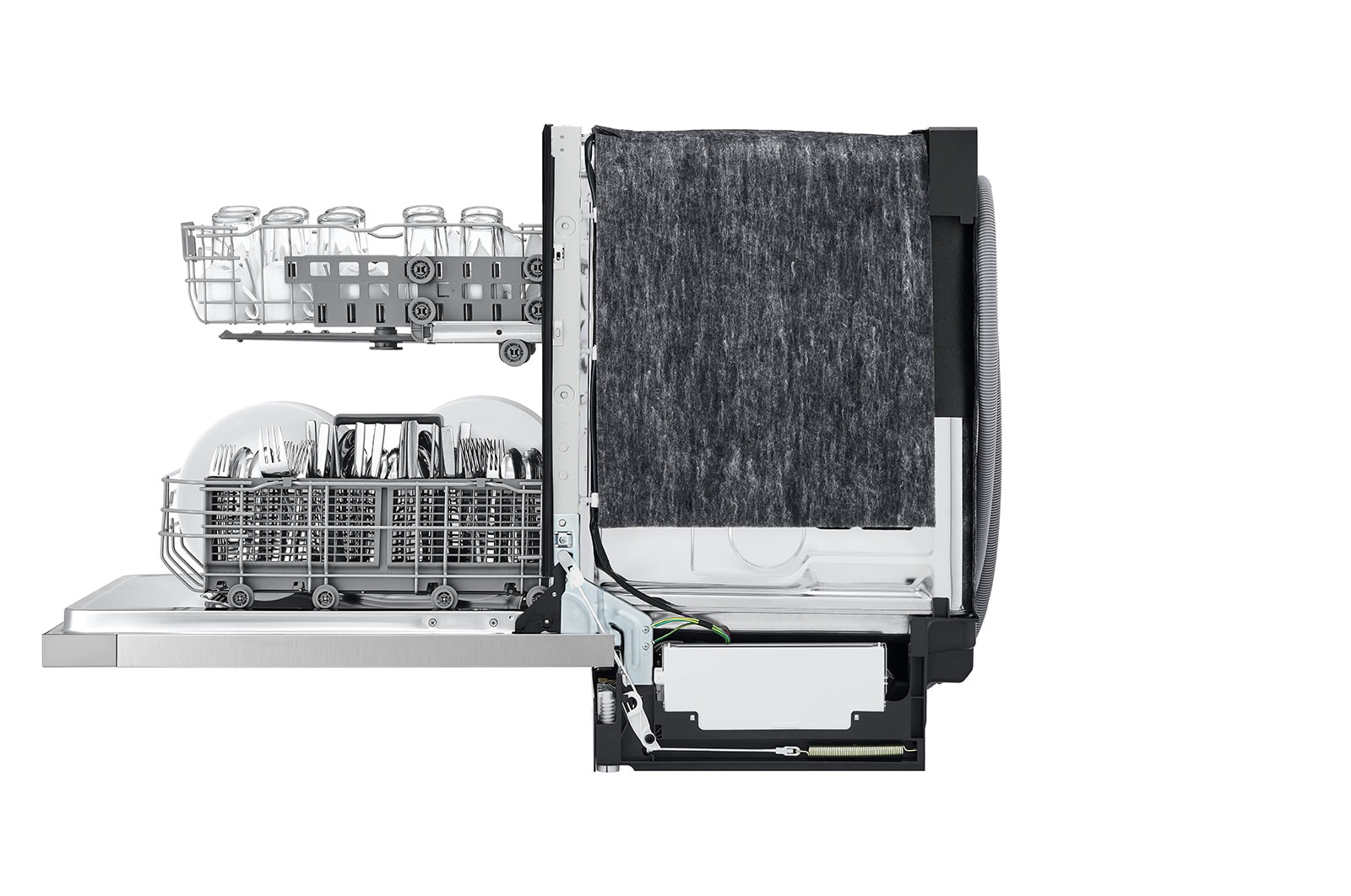 LG Front Control Dishwasher with QuadWash® and EasyRack® Plus, LDFN3432T