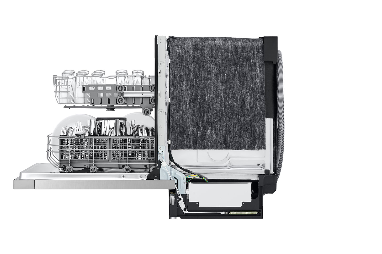 LG Front Control Dishwasher with QuadWash® and EasyRack® Plus, LDFN3432T