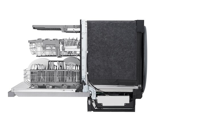 LG 24" QuadWash® & Dynamic Dry™ 48 dB, Front Control, Stainless, LG Dishwasher, LDFN4542S