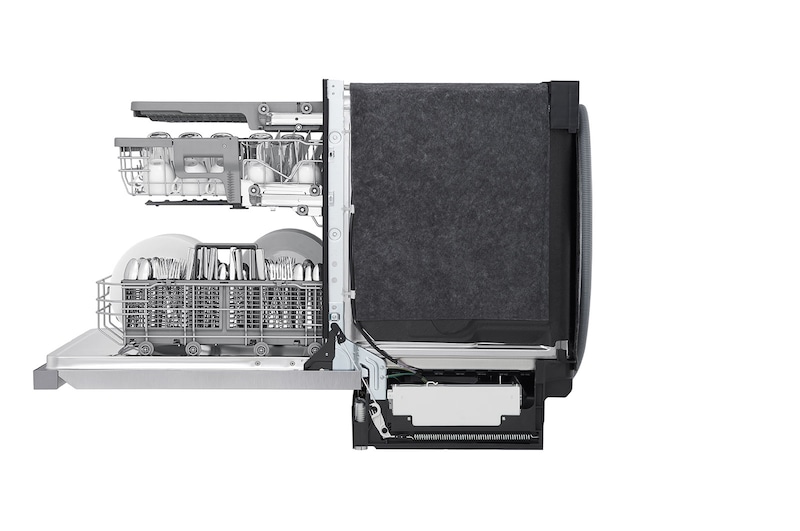 LG 24" QuadWash® & Dynamic Dry™ 48 dB, Front Control, Stainless, LG Dishwasher, LDFN4542S