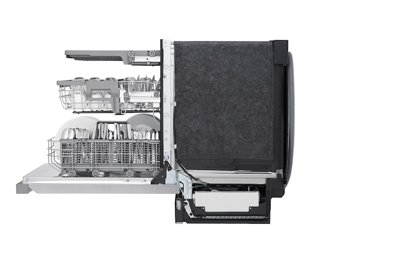 LG 24" QuadWash® & Dynamic Dry™ 48 dB, Front Control, Stainless, LG Dishwasher, LDFN4542S