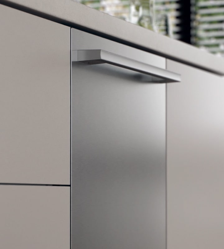 Inside view of dishwasher showing steam cleaning, followed by water spraying, and then hot air circulation