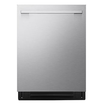 Front view of LG FlushFit™ Dishwasher | 42 dB, TrueSteam®, 1-Hour Wash&Dry,  QuadWash® Pro, Dynamic Heat Dry™ with AutoVentDry™  Top Control, Stainless LDNTH753S