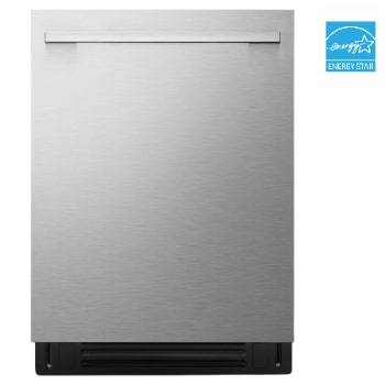 Front view of LG FlushFit™ Dishwasher | 39 dB, Blastzone™, 1-Hour Wash&Dry, TrueSteam®, Dynamic Heat Dry™ with AutoVentDry™ Top Control, Stainless LDNTH862S