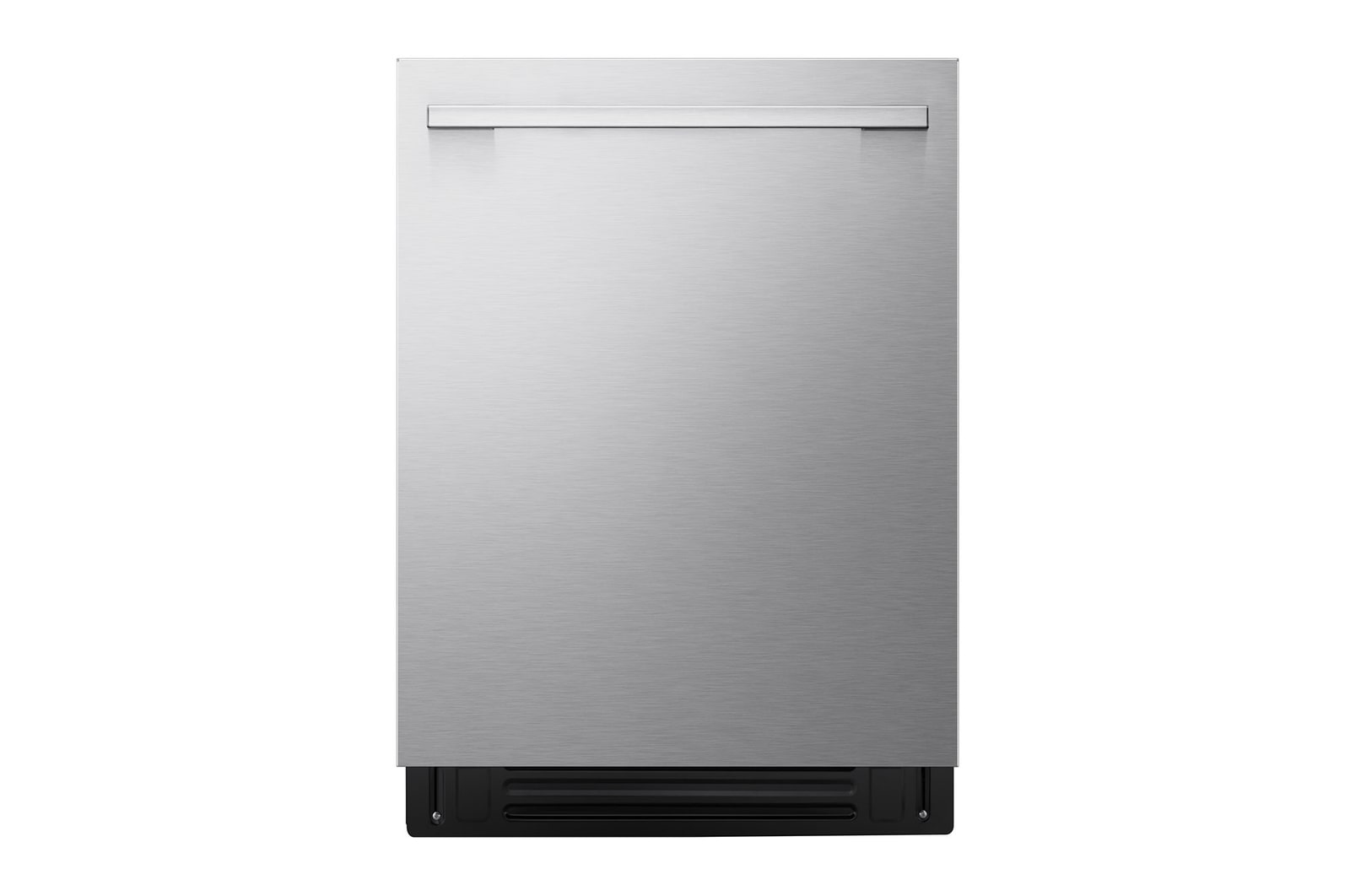 Front view of LG FlushFit™ Dishwasher | 46 dB,  QuadWash® Pro, Dynamic Dry™ with AutoVentDry™  Top Control, Stainless LDNTM545S