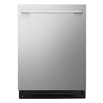 Front view of LG FlushFit™ Dishwasher | 46 dB,  QuadWash® Pro, Dynamic Dry™ with AutoVentDry™  Top Control, Stainless LDNTM545S