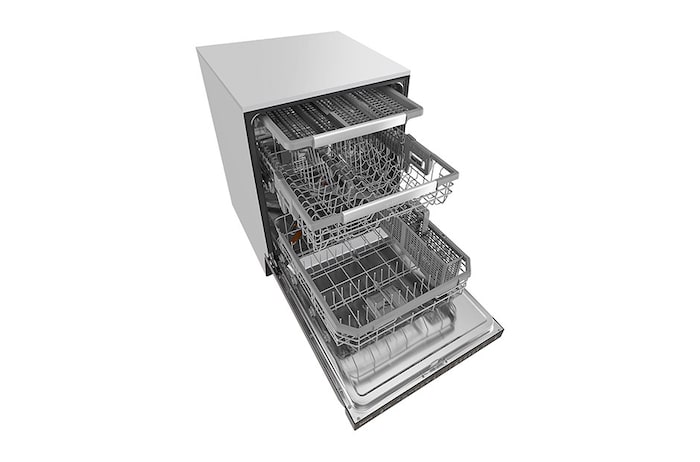LG Top Control Dishwasher with QuadWash™ and Height Adjustable 3rd Rack, LDP6797BD