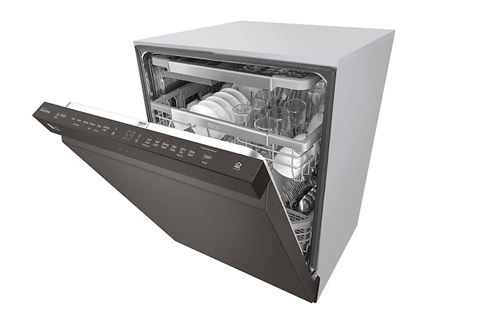 LG Top Control Dishwasher with QuadWash™ and Height Adjustable 3rd Rack, LDP6797BD