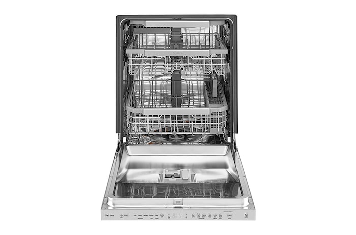 LG 24" QuadWash® & Adjustable 3rd Rack 44 dB, Top Control, Stainless, LG Dishwasher, LDP6797SS